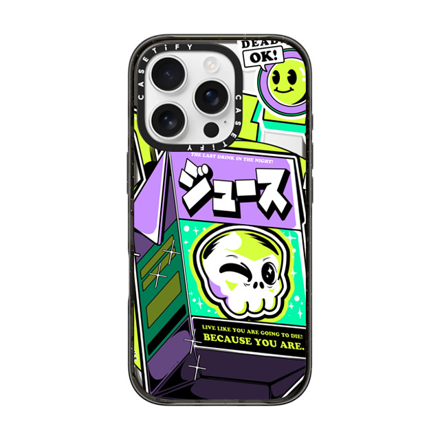 Ilustrata x CASETiFY iPhone 16 Pro Case Black インパクトケース Japanese Juice Mother's Day Ilustrata x CASETiFY iPhone 16 Pro Case Black インパクトケース Japanese Juice Mother's Day