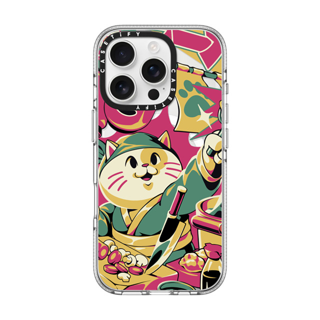 Ilustrata x CASETiFY iPhone 16 Pro Case クリア クリア ケース MagSafe対応 Neko Ramen Back to School Ilustrata x CASETiFY iPhone 16 Pro Case クリア クリア ケース MagSafe対応 Neko Ramen Back to School