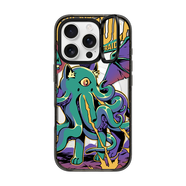 Ilustrata x CASETiFY iPhone 16 Pro Case Black インパクトリングスタンドケース MagSafe対応 Rise of Cathulhu Mother's Day Ilustrata x CASETiFY iPhone 16 Pro Case Black インパクトリングスタンドケース MagSafe対応 Rise of Cathulhu Mother's Day