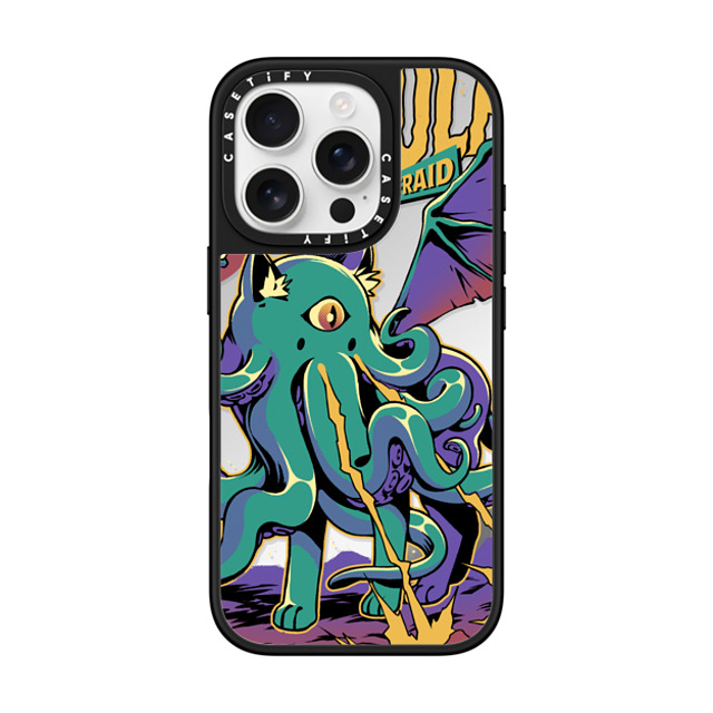 Ilustrata x CASETiFY iPhone 16 Pro Case Silver on Black ミラーケース MagSafe対応 Rise of Cathulhu Mother's Day Ilustrata x CASETiFY iPhone 16 Pro Case Silver on Black ミラーケース MagSafe対応 Rise of Cathulhu Mother's Day