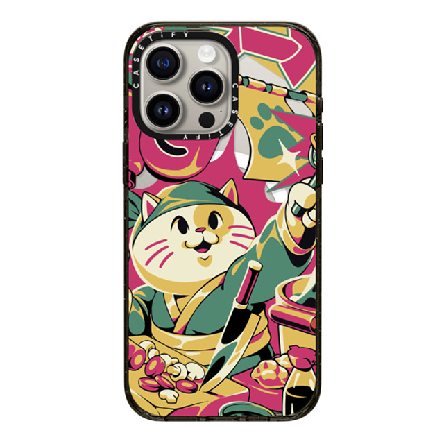 Ilustrata x CASETiFY iPhone 15 Pro Max Case Black Impact Case MagSafe Compatible Neko Ramen Back to School Ilustrata x CASETiFY iPhone 15 Pro Max Case Black Impact Case MagSafe Compatible Neko Ramen Back to School