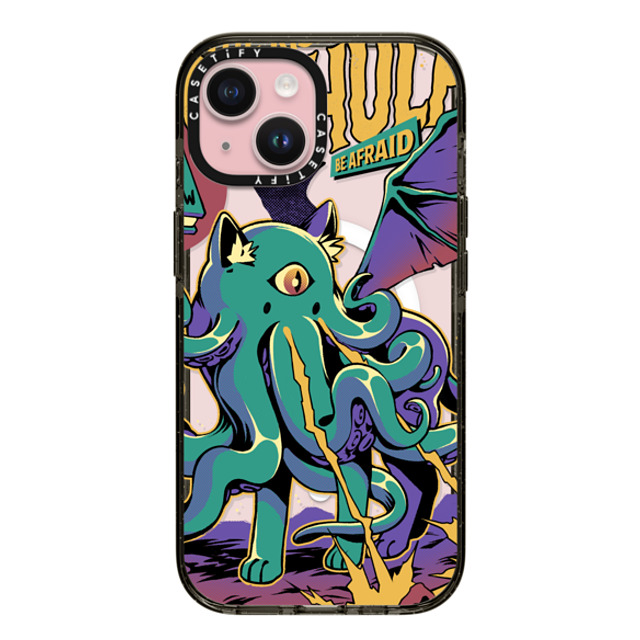 Ilustrata x CASETiFY iPhone 15 Case Black Impact Case MagSafe Compatible Rise of Cathulhu Mother's Day Ilustrata x CASETiFY iPhone 15 Case Black Impact Case MagSafe Compatible Rise of Cathulhu Mother's Day
