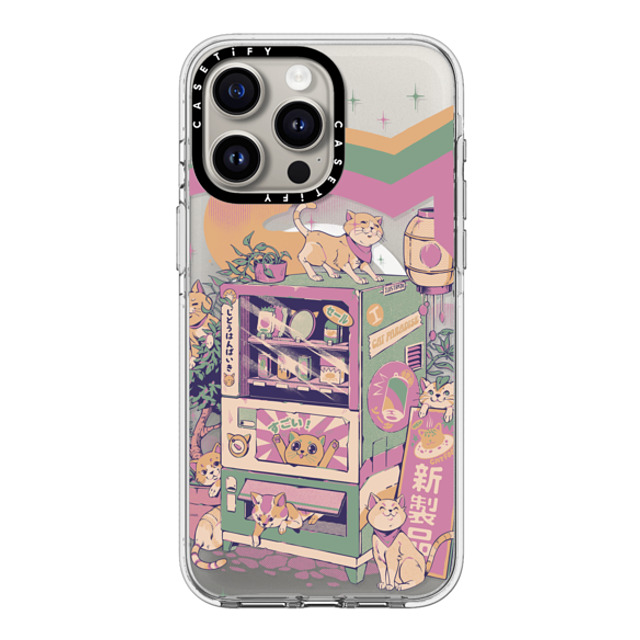 Ilustrata x CASETiFY iPhone 15 Pro Max ケース クリア クリア ケース MagSafe対応 Cat Vending Machine