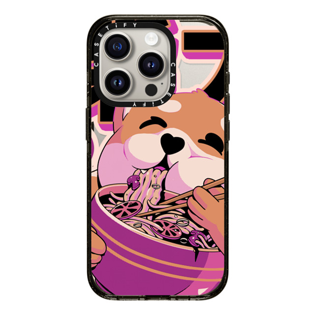 Ilustrata x CASETiFY iPhone 15 Pro ケース ブラック インパクトケース MagSafe対応 Shiba Noodles Father's Day Ilustrata x CASETiFY iPhone 15 Pro ケース ブラック インパクトケース MagSafe対応 Shiba Noodles Father's Day
