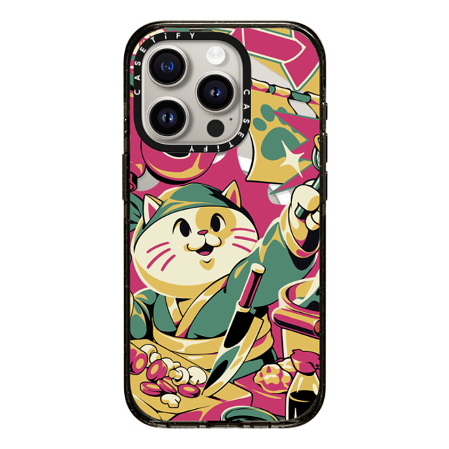 Ilustrata x CASETiFY iPhone 15 Pro Case Black Impact Case MagSafe Compatible Neko Ramen Back to School Ilustrata x CASETiFY iPhone 15 Pro Case Black Impact Case MagSafe Compatible Neko Ramen Back to School