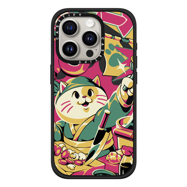 Ilustrata x CASETiFY iPhone 15 Pro Case Matte Black Impact Case MagSafe Compatible Neko Ramen Back to School Ilustrata x CASETiFY iPhone 15 Pro Case Matte Black Impact Case MagSafe Compatible Neko Ramen Back to School