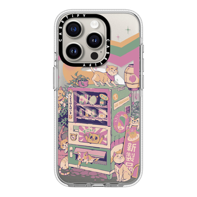 Ilustrata x CASETiFY iPhone 15 Pro ケース クリア クリア ケース MagSafe対応 Cat Vending Machine