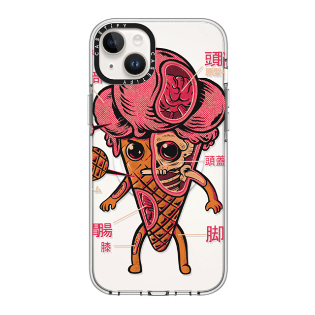 Ilustrata x CASETiFY iPhone 14 Plus ケース Food,Pattern クリア クリア ケース MagSafe対応 Ice Cream Kaiju Father's Day Ilustrata x CASETiFY iPhone 14 Plus ケース Food,Pattern クリア クリア ケース MagSafe対応 Ice Cream Kaiju Father's Day