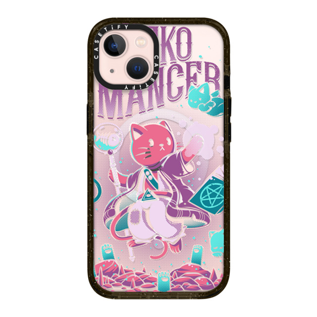 Ilustrata x CASETiFY iPhone 13 ケース ブラック インパクトケース MagSafe対応 Nekomancer