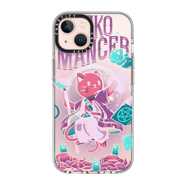 Ilustrata x CASETiFY iPhone 13 ケース クリア クリア ケース MagSafe対応 Nekomancer