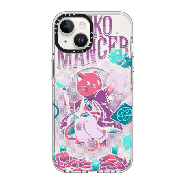 Ilustrata x CASETiFY iPhone 14 ケース クリア クリア ケース MagSafe対応 Nekomancer