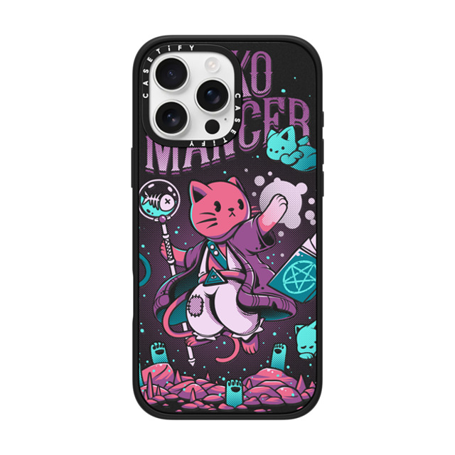 Ilustrata x CASETiFY iPhone 16 Pro Max ケース マットブラック インパクトケース MagSafe対応 Nekomancer