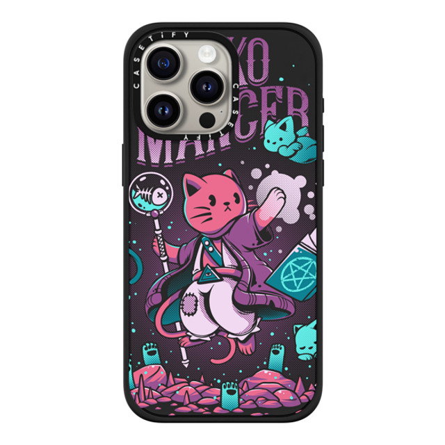 Ilustrata x CASETiFY iPhone 15 Pro Max ケース マットブラック インパクトケース MagSafe対応 Nekomancer