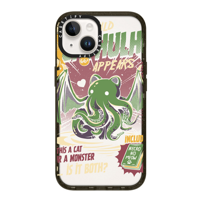 Ilustrata x CASETiFY iPhone 14 ケース ブラック インパクトケース Cathulhu