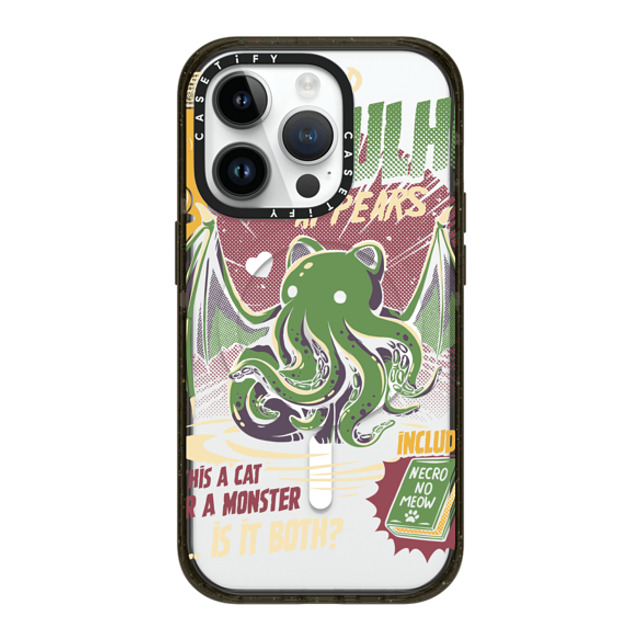 Ilustrata x CASETiFY iPhone 14 Pro ケース ブラック インパクトケース MagSafe対応 Cathulhu