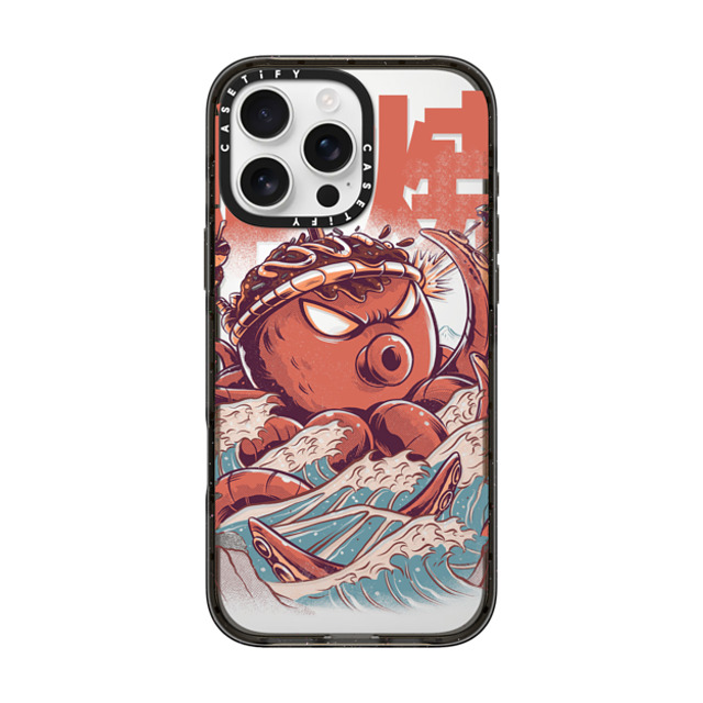 Ilustrata x CASETiFY iPhone 16 Pro Max Case Animal,Anime Black インパクトケース Takoyaki Attack Father's Day Ilustrata x CASETiFY iPhone 16 Pro Max Case Animal,Anime Black インパクトケース Takoyaki Attack Father's Day