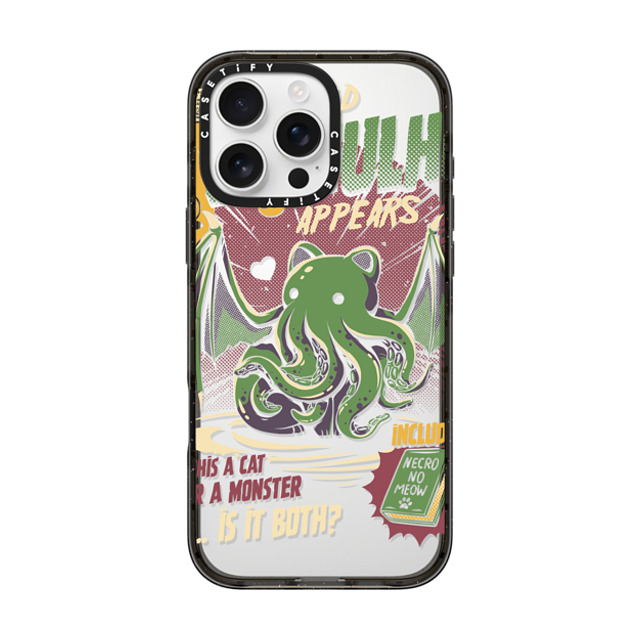 Ilustrata x CASETiFY iPhone 16 Pro Max ケース ブラック インパクトケース Cathulhu