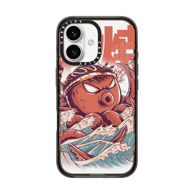 Ilustrata x CASETiFY iPhone 16 Case Animal,Anime Black インパクトケース Takoyaki Attack Father's Day Ilustrata x CASETiFY iPhone 16 Case Animal,Anime Black インパクトケース Takoyaki Attack Father's Day