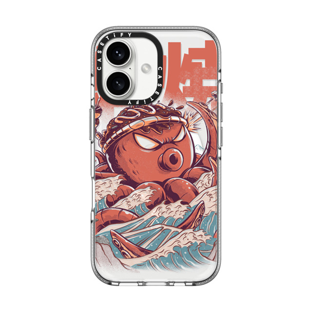 Ilustrata x CASETiFY iPhone 16 Case Animal,Anime クリア クリア ケース MagSafe対応 Takoyaki Attack Father's Day Ilustrata x CASETiFY iPhone 16 Case Animal,Anime クリア クリア ケース MagSafe対応 Takoyaki Attack Father's Day