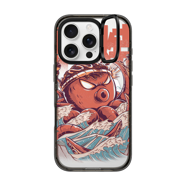 Ilustrata x CASETiFY iPhone 16 Pro Case Animal,Anime Black インパクトリングスタンドケース MagSafe対応 Takoyaki Attack Mother's Day Ilustrata x CASETiFY iPhone 16 Pro Case Animal,Anime Black インパクトリングスタンドケース MagSafe対応 Takoyaki Attack Mother's Day