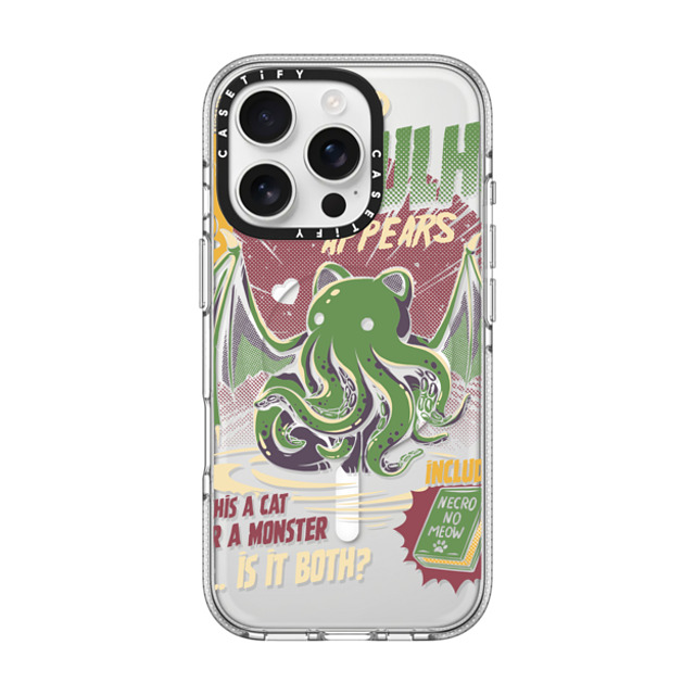 Ilustrata x CASETiFY iPhone 16 Pro ケース クリア クリア ケース MagSafe対応 Cathulhu