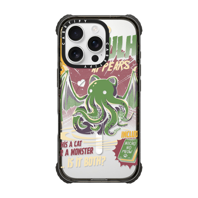 Ilustrata x CASETiFY iPhone 16 Pro Case Black ウルトラ インパクトケース MagSafe 対応 Cathulhu Ilustrata x CASETiFY iPhone 16 Pro Case Black ウルトラ インパクトケース MagSafe 対応 Cathulhu