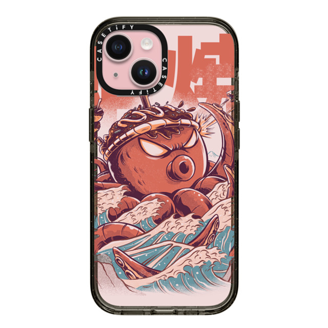 Ilustrata x CASETiFY iPhone 15 Case Animal,Anime Black インパクトケース Takoyaki Attack Father's Day Ilustrata x CASETiFY iPhone 15 Case Animal,Anime Black インパクトケース Takoyaki Attack Father's Day