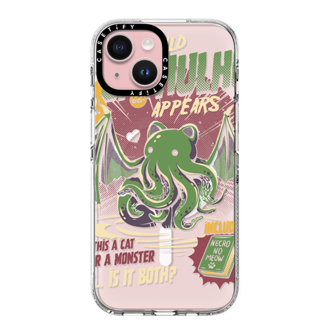 Ilustrata x CASETiFY iPhone 15 ケース クリア クリア ケース MagSafe対応 Cathulhu