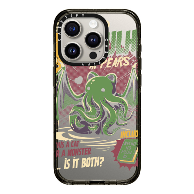 Ilustrata x CASETiFY iPhone 15 Pro ケース ブラック インパクトケース Cathulhu