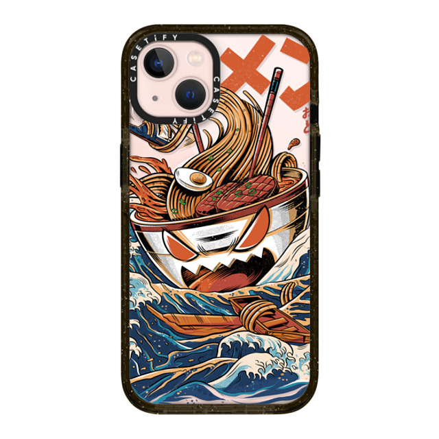 Ilustrata x CASETiFY iPhone 13 ケース ブラック インパクトケース MagSafe対応 Black Great Ramen