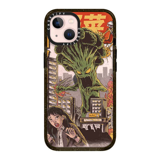 Ilustrata x CASETiFY iPhone 13 ケース ブラック インパクトケース Broccozilla