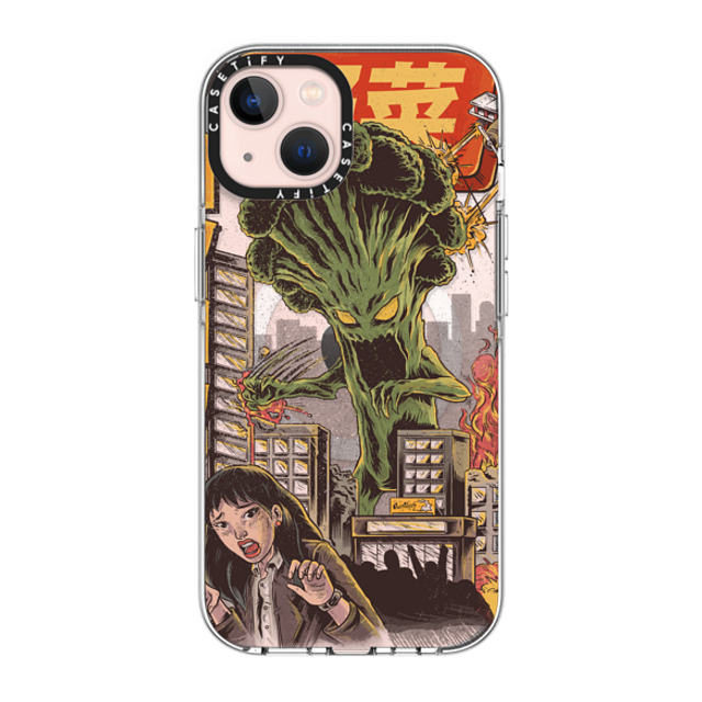 Ilustrata x CASETiFY iPhone 13 ケース クリア クリア ケース MagSafe対応 Broccozilla