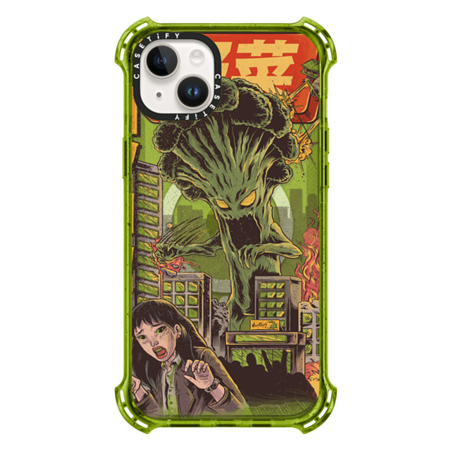 Ilustrata x CASETiFY iPhone 14 Plus Case Kiwi バウンスケース Broccozilla Ilustrata x CASETiFY iPhone 14 Plus Case Kiwi バウンスケース Broccozilla