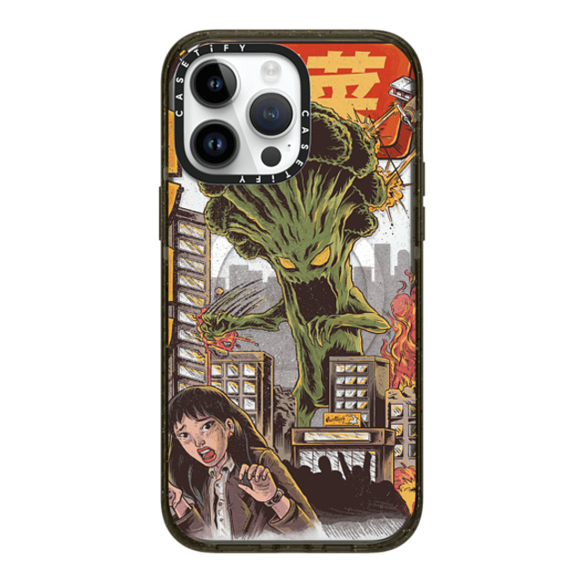 Ilustrata x CASETiFY iPhone 14 Pro Max ケース ブラック インパクトケース MagSafe対応 Broccozilla