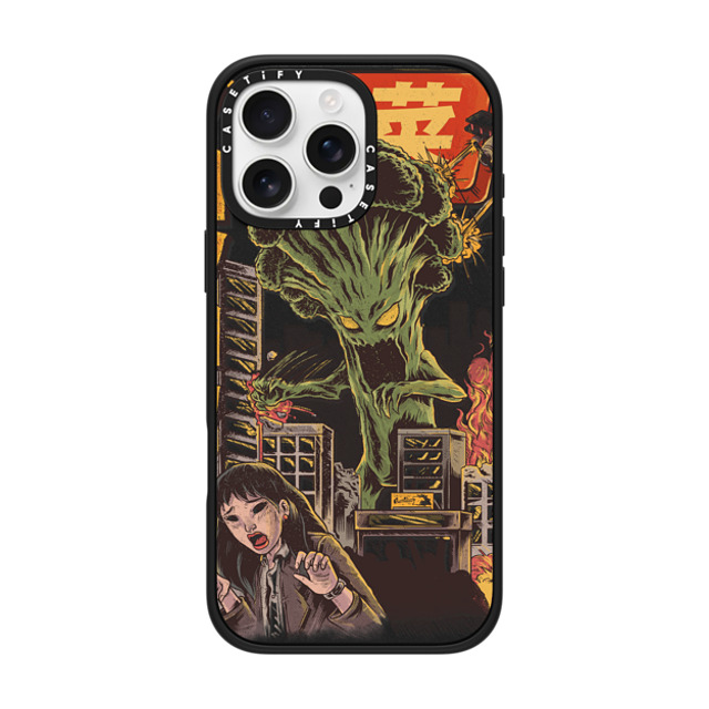 Ilustrata x CASETiFY iPhone 16 Pro Max ケース マットブラック インパクトケース MagSafe対応 Broccozilla