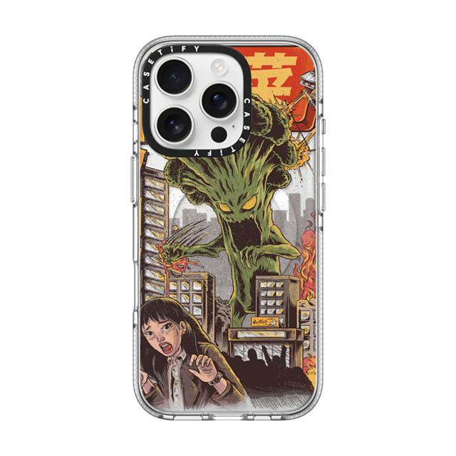 Ilustrata x CASETiFY iPhone 16 Pro ケース クリア クリア ケース MagSafe対応 Broccozilla