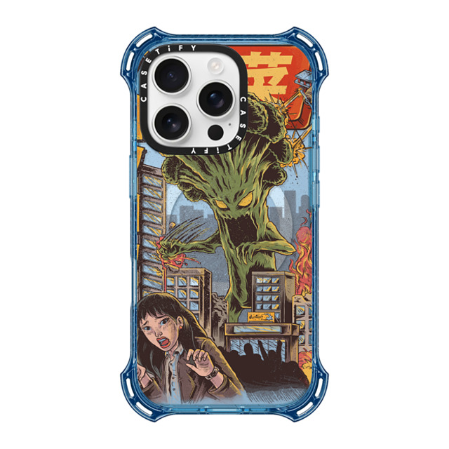Ilustrata x CASETiFY iPhone 16 Pro Case ベイビーブルー バウンスケース Broccozilla Ilustrata x CASETiFY iPhone 16 Pro Case ベイビーブルー バウンスケース Broccozilla