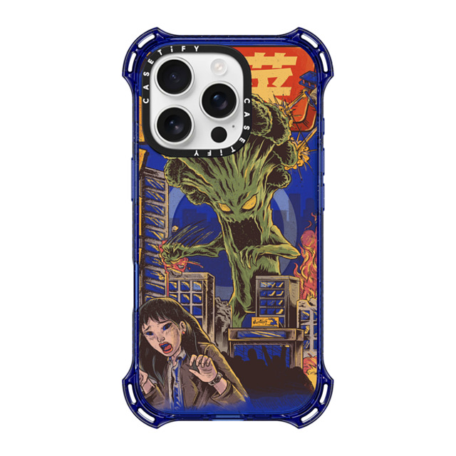 Ilustrata x CASETiFY iPhone 16 Pro Case コバルトブルー バウンスケース Broccozilla Ilustrata x CASETiFY iPhone 16 Pro Case コバルトブルー バウンスケース Broccozilla