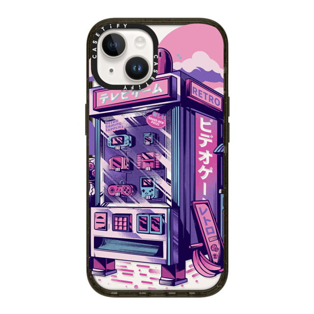 Ilustrata x CASETiFY iPhone 14 ケース ブラック インパクトケース Retro Vending Machine