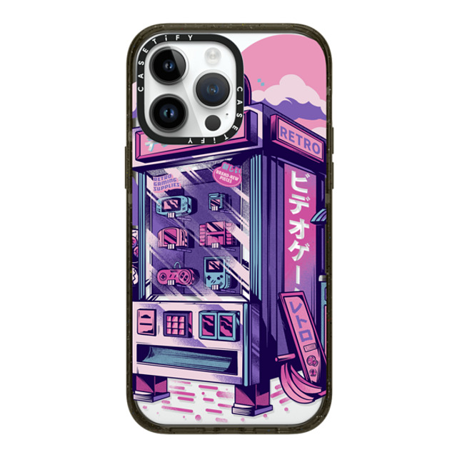 Ilustrata x CASETiFY iPhone 14 Pro Max ケース ブラック インパクトケース MagSafe対応 Retro Vending Machine