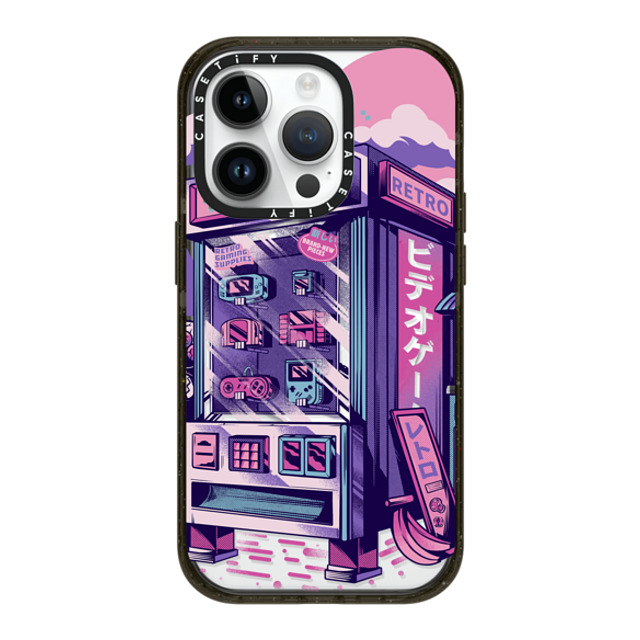 Ilustrata x CASETiFY iPhone 14 Pro ケース ブラック インパクトケース MagSafe対応 Retro Vending Machine