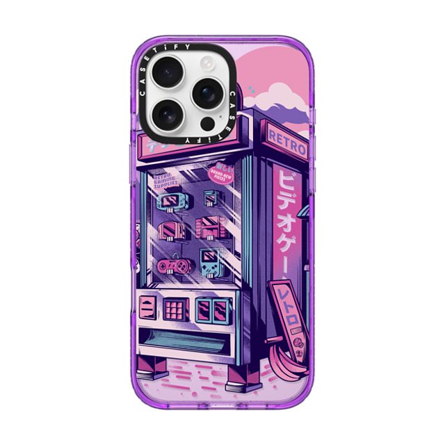 Ilustrata x CASETiFY iPhone 16 Pro Max ケース パープル インパクトケース Retro Vending Machine