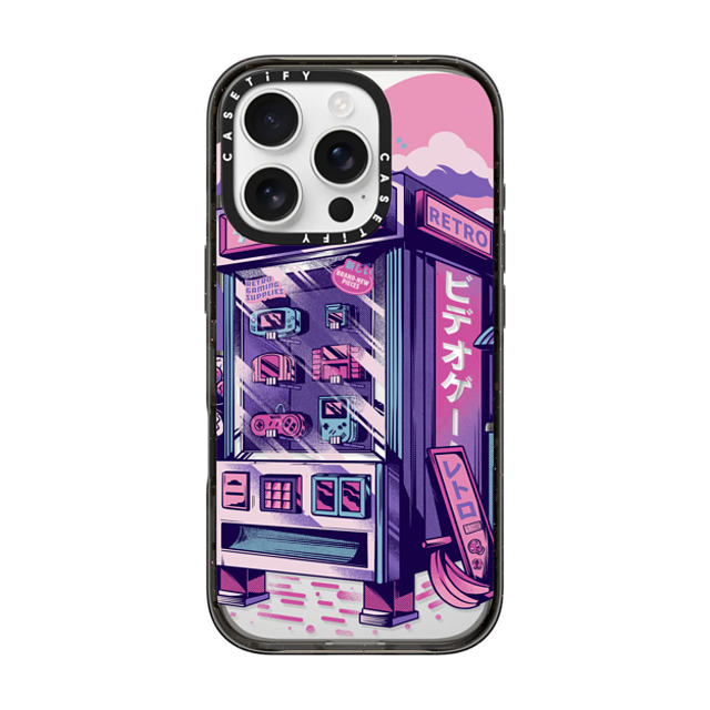 Ilustrata x CASETiFY iPhone 16 Pro ケース ブラック インパクトケース MagSafe対応 Retro Vending Machine