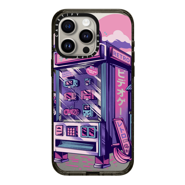 Ilustrata x CASETiFY iPhone 15 Pro Max ケース ブラック インパクトケース Retro Vending Machine