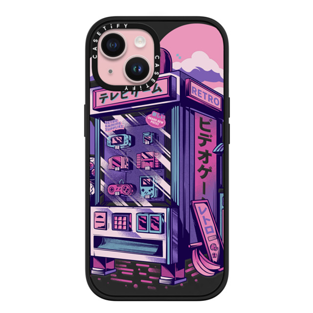 Ilustrata x CASETiFY iPhone 15 ケース マットブラック インパクトケース MagSafe対応 Retro Vending Machine