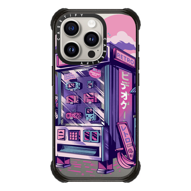 Ilustrata x CASETiFY iPhone 15 Pro Case Food,Pattern Black ウルトラ インパクトケース MagSafe 対応 Retro Vending Machine Father's Day Ilustrata x CASETiFY iPhone 15 Pro Case Food,Pattern Black ウルトラ インパクトケース MagSafe 対応 Retro Vending Machine Father's Day
