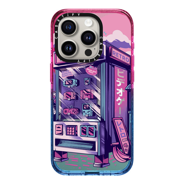 Ilustrata x CASETiFY iPhone 15 Pro ケース Cotton Candy インパクトケース MagSafe対応 Retro Vending Machine