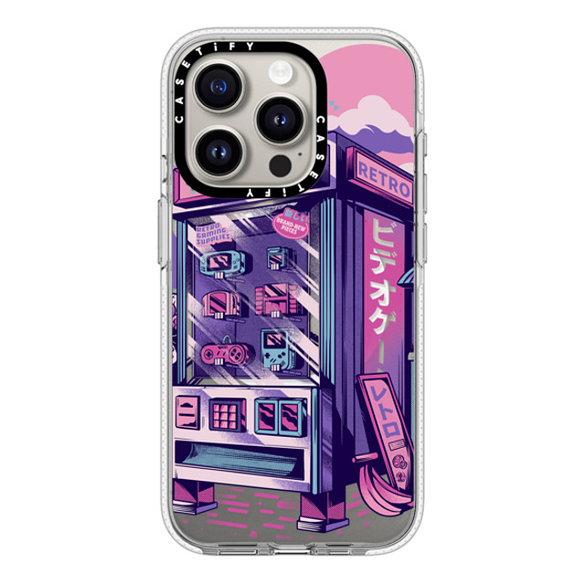 Ilustrata x CASETiFY iPhone 15 Pro ケース クリア クリア ケース MagSafe対応 Retro Vending Machine