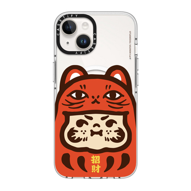 PP X MONSTER x CASETiFY iPhone 14 Case Clear Clear Case MagSafe Compatible PP Baby Lucky Cat Daruma Red Case PP X MONSTER x CASETiFY iPhone 14 Case Clear Clear Case MagSafe Compatible PP Baby Lucky Cat Daruma Red Case