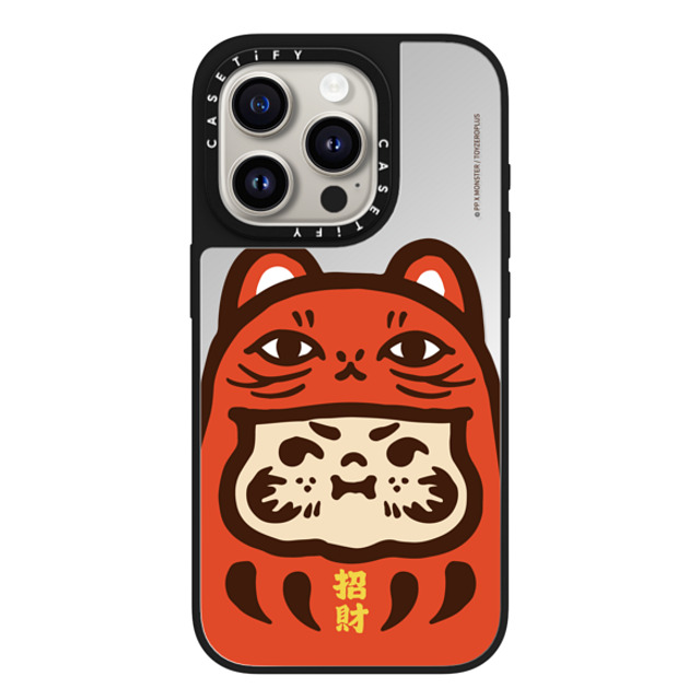 PP X MONSTER x CASETiFY iPhone 15 Pro Case Silver on Black ミラーケース MagSafe対応 PP Baby Lucky Cat Daruma Red Case PP X MONSTER x CASETiFY iPhone 15 Pro Case Silver on Black ミラーケース MagSafe対応 PP Baby Lucky Cat Daruma Red Case